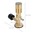 thumbnail image 2 of IFANLANDOR Portable Bunsen Burner Brass Gas Heating Supply for Home Use Golden Color with Adjustable Control, 2 of 8