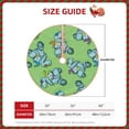 thumbnail image 3 of Daiia Motorcycle Riding Dinosaur Drawing Merry Christmas Tree Skirt , Xmas Large Lace-up Tree Skirt, Santa Snowflakes Rustic Home Decorations New Year Party Farmhouse Decor-36", 3 of 7