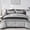 Grey, variant on Grey Comforter Set  Size 7 count Bed in a Bag, Grey Black Striped Bed Set, Summer Lightweight Boho Bedding Comforter Sets with Sheets