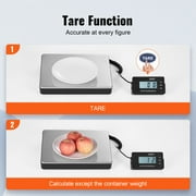 VEVOR Shipping Scale Digital Postal Scale 440 lbs x 1.7 oz. AC/DC Package LCD