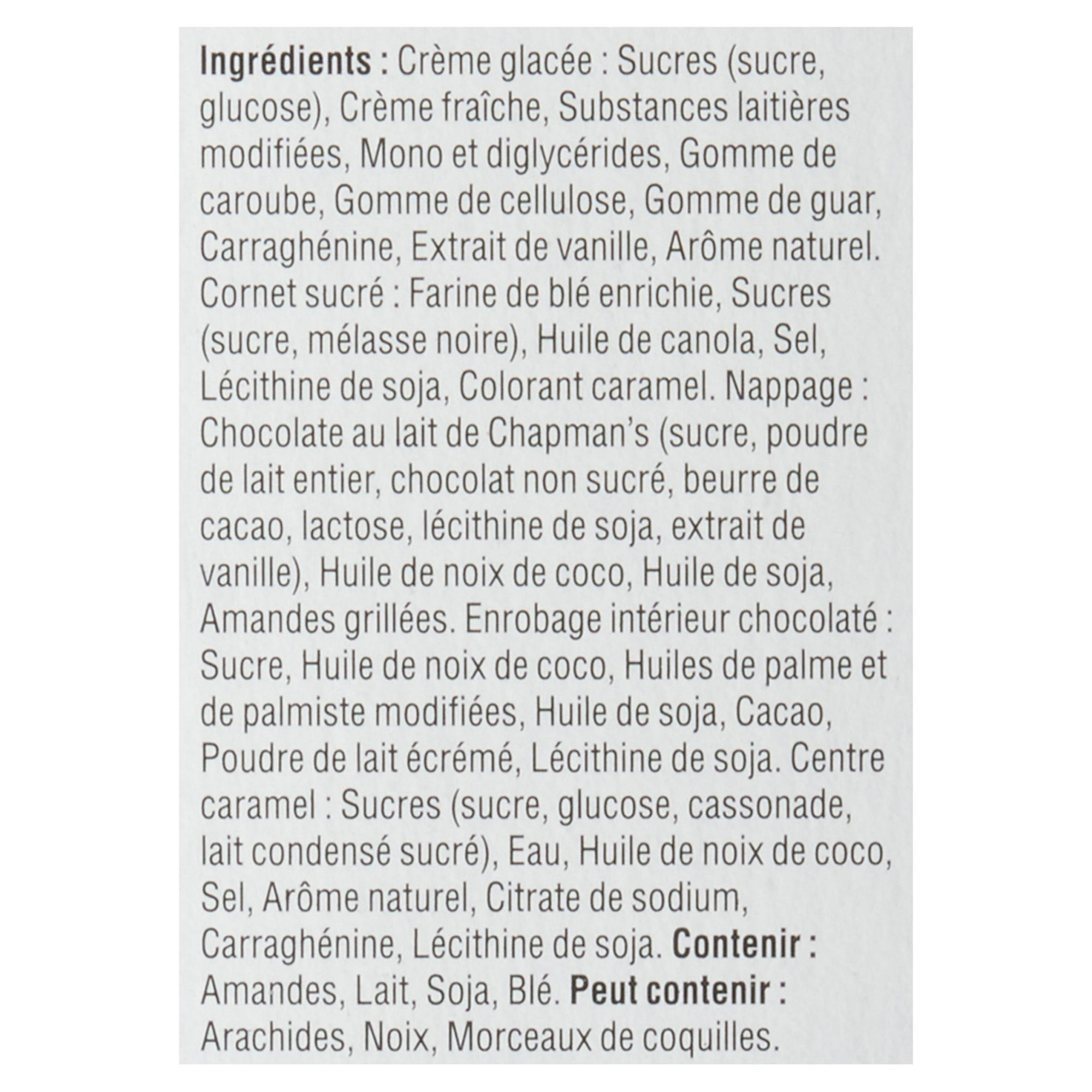 Chapman's Yukon Grizzly Vanilla and Almonds Ice Cream Cone in a Box, 5 x 140mL