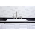 thumbnail image 4 of Gourmetier GCKUS33229 Towne 33-Inch Cast Iron Single Bowl Undermount Kitchen Sink (4-Hole) in White, 4 of 8