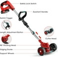thumbnail image 6 of Electric Cordless Weed Eater Battery Powered Weed Wacker with Blades, 3 in 1 Cordless Grass Trimmer Foldable and Lightweight, with 3 Types Blades and 2Pcs Li-Ion Batteries 2Ah, 6 of 9