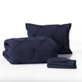 thumbnail image 2 of Dawn 5-Piece Pleated Washed Navy Bed in a Bag, Twin/Twin XL, 2 of 6