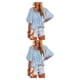 thumbnail image 2 of Blusa informal Qarigey para mujer y niñas con mangas con volantes transpirable básica, 2 of 6
