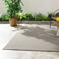 thumbnail image 2 of Trellis Grey Handwoven Indoor/Outdoor Rug, 2'6" x 8' Runner, 2 of 6