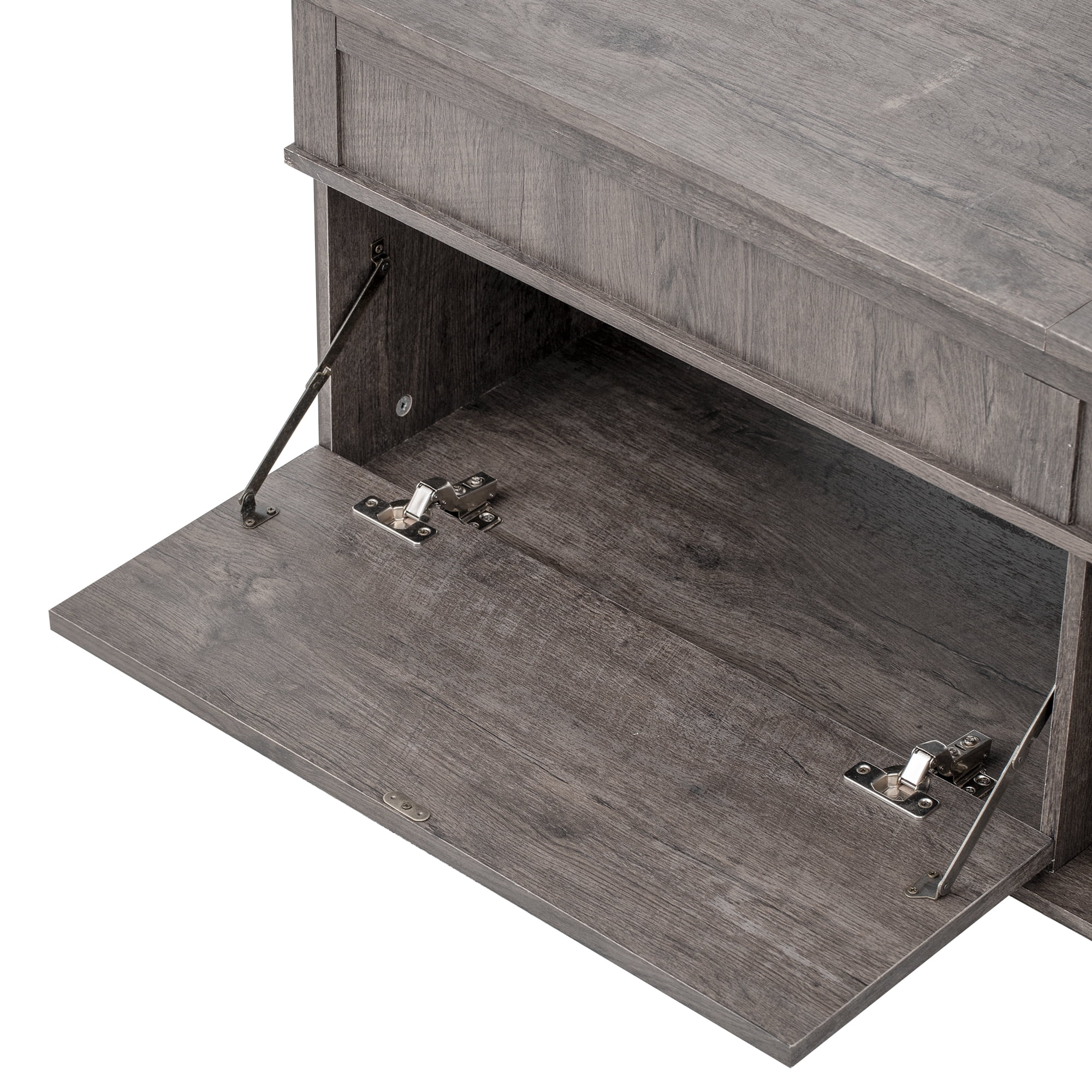 Lift-Top Coffee Table with Hidden Storage and Adjustable Desktop, 47-Inch Multi-Functional Table for Living Room, Antique Brown