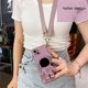 thumbnail image 1 of Funda blanda con soporte telescópico de astronauta chapado para iPhone, carcasa con cordón cruzado para iPhone 11, 13, 12, 14 Pro, XS Max, XR, XS, X, 7, 8 Plus, 1 of 4