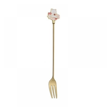 

Promotion Clearance Coffee Spoon Stainless Steel Sky Cat Spoon Dessert Snack Kids Scoop Ice Cream Spoon Teaspoon Fruit Fork Kitchen Tableware
