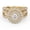 14K Yellow Gold, variant on Infinity Shank Double Halo Bridal Set Ring for Women, IGI Certified 1.10 Carat (ctw) Round Cut Lab Grown Diamond Engagement Wedding Ring 14K Solid Rose Gold F-G, VS-SI Quality Ring Size-10
