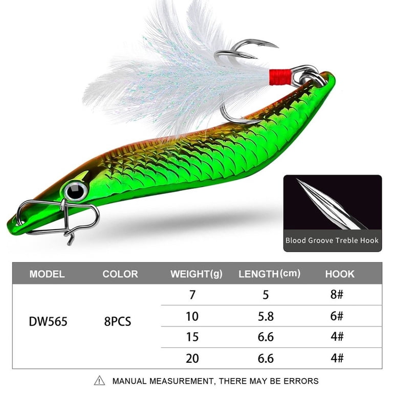 fake fish lure jig Crappie-Baits- Plastics-Jig-Heads-Kit-Shad-Minnow-Fishing-Lures-for Crappie-Panfish-Bluegill-40-Piece Kit Works well with most live and fake bait Brazalo Finesse Swim Jigs |