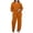 Orange, variant on Outfits for Women Casual Lapel Sweatshirts and Wide Leg Pants Tracksuit Sets