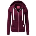 thumbnail image 4 of 2PCS Outfits Men's And Women's Sports Tracksuits Long Sleeve Zip up Hoodies with Pockets Sweatshirt And Sweatpants Fall Winter Suit&nbsp; Wine XL, 4 of 6