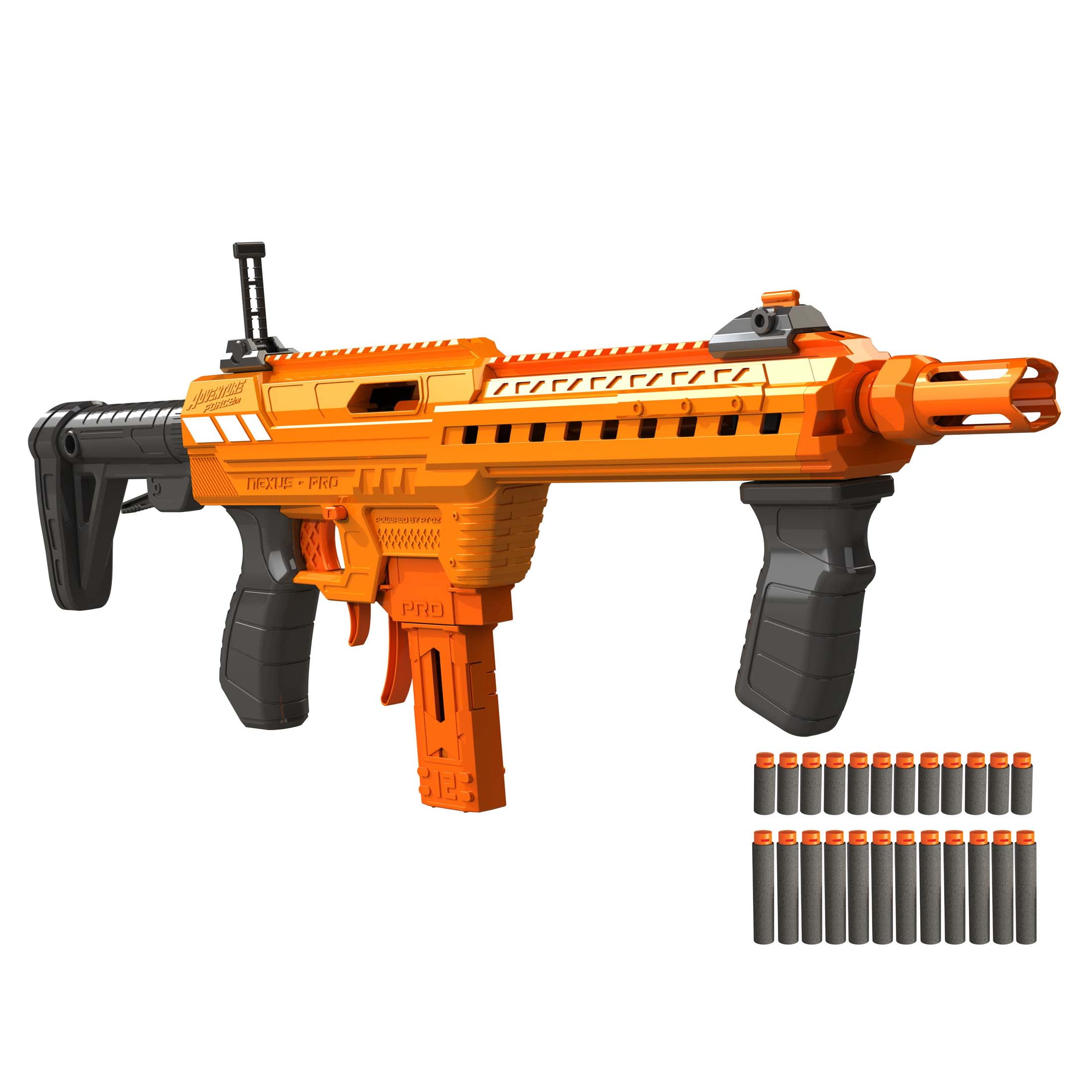Lot 4 NERF N-Strike 6 Round Magazine Clip Orange for Soft Dart Guns 