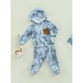 thumbnail image 3 of Bagilaanoe 2Pcs Toddler Baby Girl Long Pants Set Tie-dye Print Long Sleeve Hoodie Pullover Tops+ Trousers 12M 18M 24M 3T 4T 5T Kids Casual Sweatsuit, 3 of 8