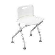 Bath Bench with Back, Assembled, 1 ea