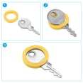 thumbnail image 5 of 0.9" Round Key Cap Cover Identifier Tags for Identifying Keys, Yellow, 15 Pack, 5 of 6