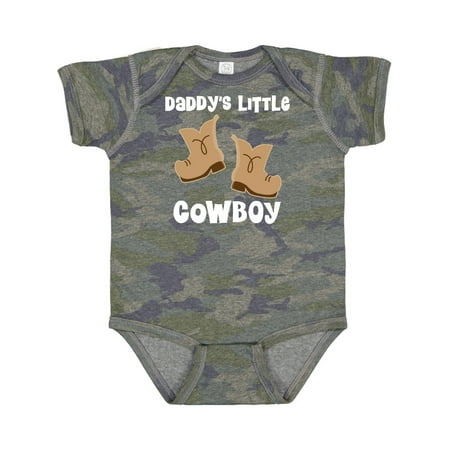 

Inktastic Daddys Little Cowboy Western Boots Boys Gift Baby Boy Bodysuit