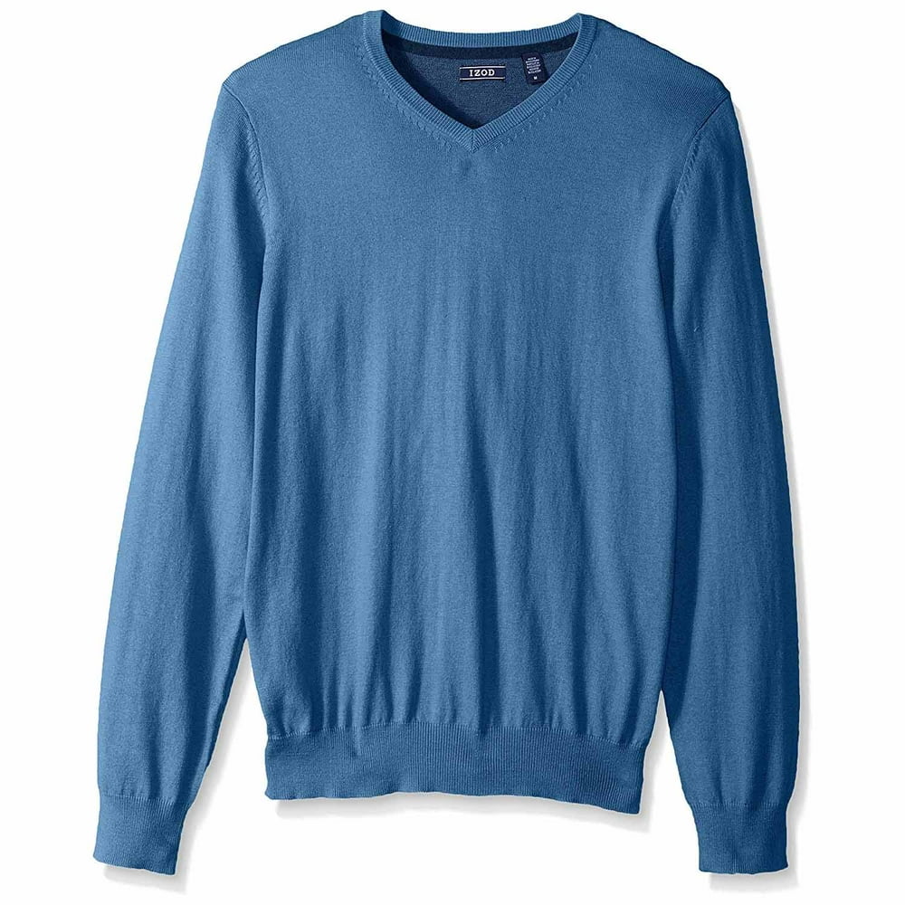 IZOD - IZOD Men's Premium Essentials Fine-Gauge Solid V-Neck Sweater ...