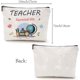 thumbnail image 2 of Bolsa de maquillaje para profesores, bolsa de lona para cosméticos, estuche multiusos para bolígrafos, neceser con cremallera, bolsa de viaje, estuche, monedero, kit de supervivencia portátil grande, 2 of 6