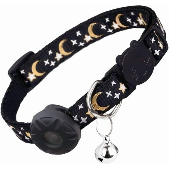 Airtag Cat Collar Breakaway, Safety Kitten Collar with Apple Airtag Holder,Cute GPS Cat Collar with Bell, Lightweigh Tracker Cat Collars for Girl Boy Cats, Kittens and Puppies