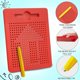 thumbnail image 4 of (Pequeño, rojo) Tablero de dibujo magnético para niños, tablero de escritura con bolígrafo de juguete, 4 of 5