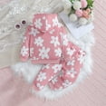 thumbnail image 5 of LYMAYTER 2-6T Toddler Girls Hooded Sweatshirt 2 PCS Outfit Pretty Floral Baby Girls Spring Casual 2 PCS Set, 5 of 10