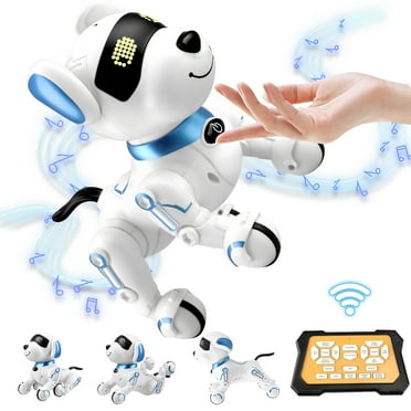Robot Dog Toys with Remote Control, Interactive Touch Walking Talking Smart Electric Dog Toys for 3  Years Old Kids Boys Girls
