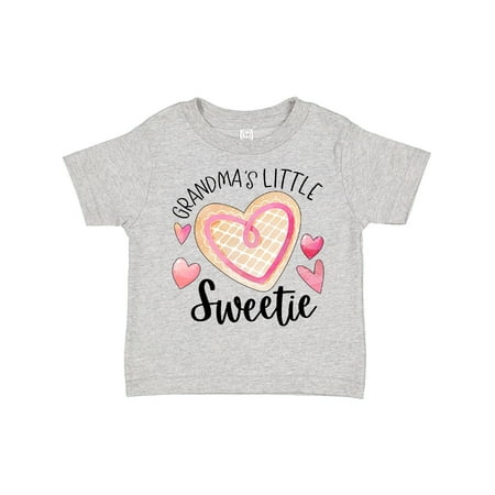 

Inktastic Grandma s Little Sweetie with Pink Heart Cookie Gift Toddler Boy or Toddler Girl T-Shirt