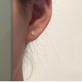 thumbnail image 4 of Pendientes de botón Heldig estrella hueca plata S925, 4 of 5