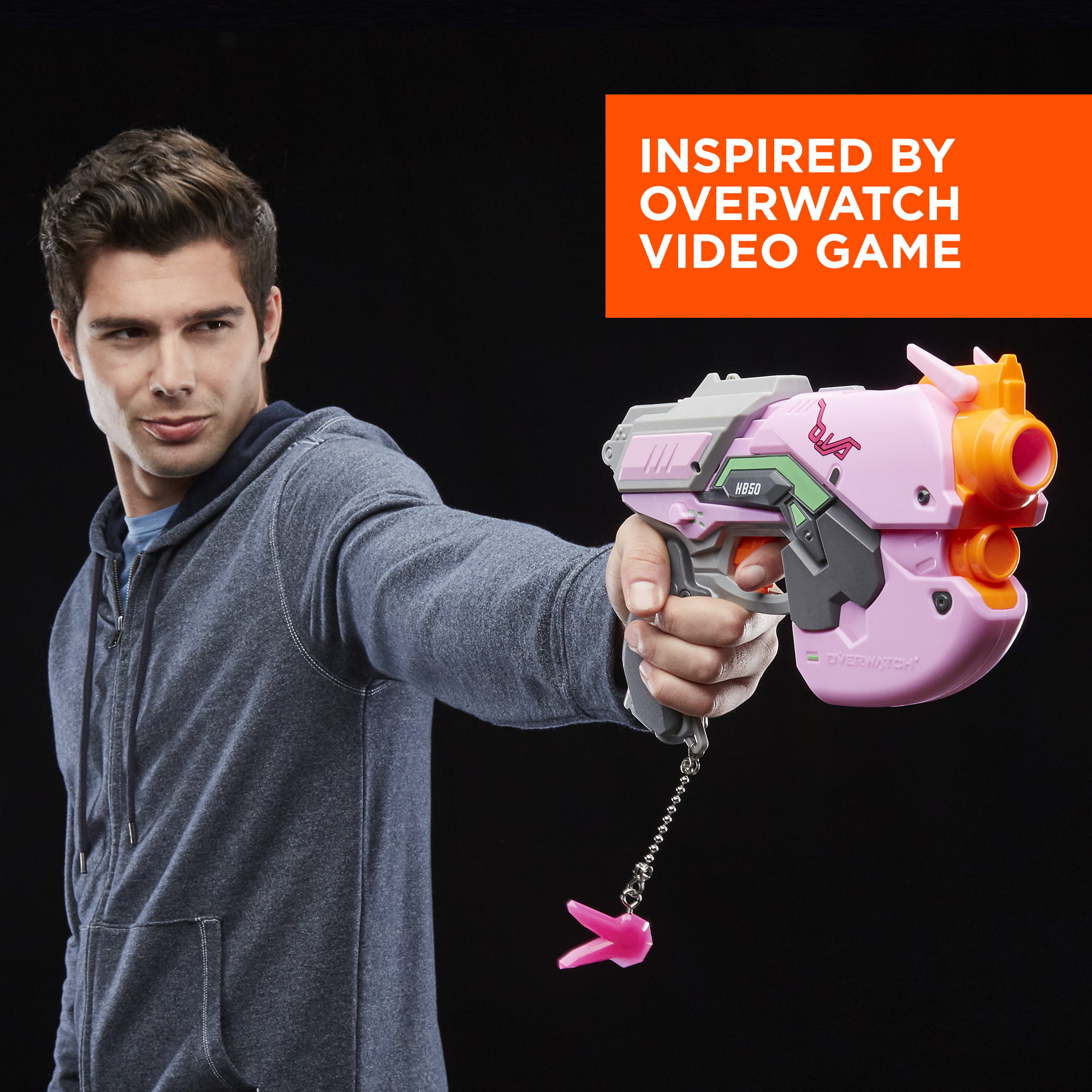 NERF Overwatch D.va Rival Blaster With 3 30x High Impact Rounds for sale online