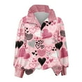 thumbnail image 4 of Heart Blouses for Women Valentine Long Sleeve Button Up Dressy Lapel Collared Shirts Cute Casual Outfits, 4 of 4