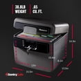 thumbnail image 2 of SentrySafe HD4100 Fire & Water Resistant File Document Safe with Key Lock, 0.65 cu ft, Charcoal Gray, 2 of 9