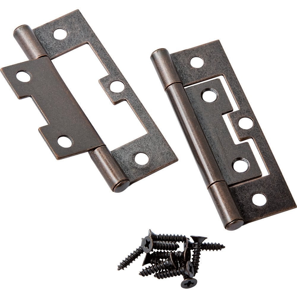 Statuary Bronze Non Mortise Hinges 11 16 X 7 8 X 1 1 2 Pair Non Finial Non Mortise Hinges By Rockler Ship From Us Walmart Com