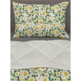 thumbnail image 3 of Floral Comforter & Sham Bedding Set, Cartoon Jumbled Arrangement White Daisy Flowers Chamomile and Red Tiny Ladybugs, 3 pcs Duvet Set Microfiber Filling Quilt, 5 Sizes, Multicolor, by Ambesonne, 3 of 4