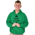 thumbnail image 3 of Keep Calm Shake Shamrocks St Paddys Hoodie Sweatshirt Women Men Brisco Brands M, 3 of 6