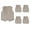 Khaki, variant on Kid Volunteer No-Button Child Vest Waistcoat Party Costume Vests 5 Packs-Khaki-M