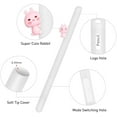 thumbnail image 2 of Compatible pour Apple Pencil 2, Étui pour Stylet - Silicone Résistant aux Bris, Mignon, Toucher Doux, Étui de Stylet, Étui de Protection pour Crayon, Manchon Capacitif pour Stylet, Protecteur (Blanc), 2 of 8