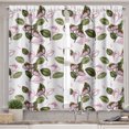 thumbnail image 2 of Ambesonne Hawaii Valance & Curtain, Retro Flowers Illustration, 55"x30", Dried Rose Olive Green, 2 of 7