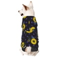thumbnail image 5 of Uemuo Sunflowers for Winter Dog Hoodie Sweatshirts with Pockets Warm Dog Clothes for Small Dogs Chihuahua-Large, 5 of 8