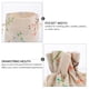 thumbnail image 2 of EeaseMX 50 bolsas de arpillera con cordón y estampado de flores, 2 of 7