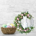 thumbnail image 3 of Goattoy Easter Bunny Wreath, Easter Decorations for Indoor Home,Office,Bedroom,Easter Cute Bunny Party Supplies,Clearance Sales,Party Gifts for Kids,Girls,Friends, 3 of 5