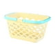 thumbnail image 2 of Cesta de Malla Portátil para Almacenamiento - Organizador de Plástico para Baño, Cocina y Hogar - Amarillo o Rosa, 24 X 17 X 13 Cm, 2 of 6