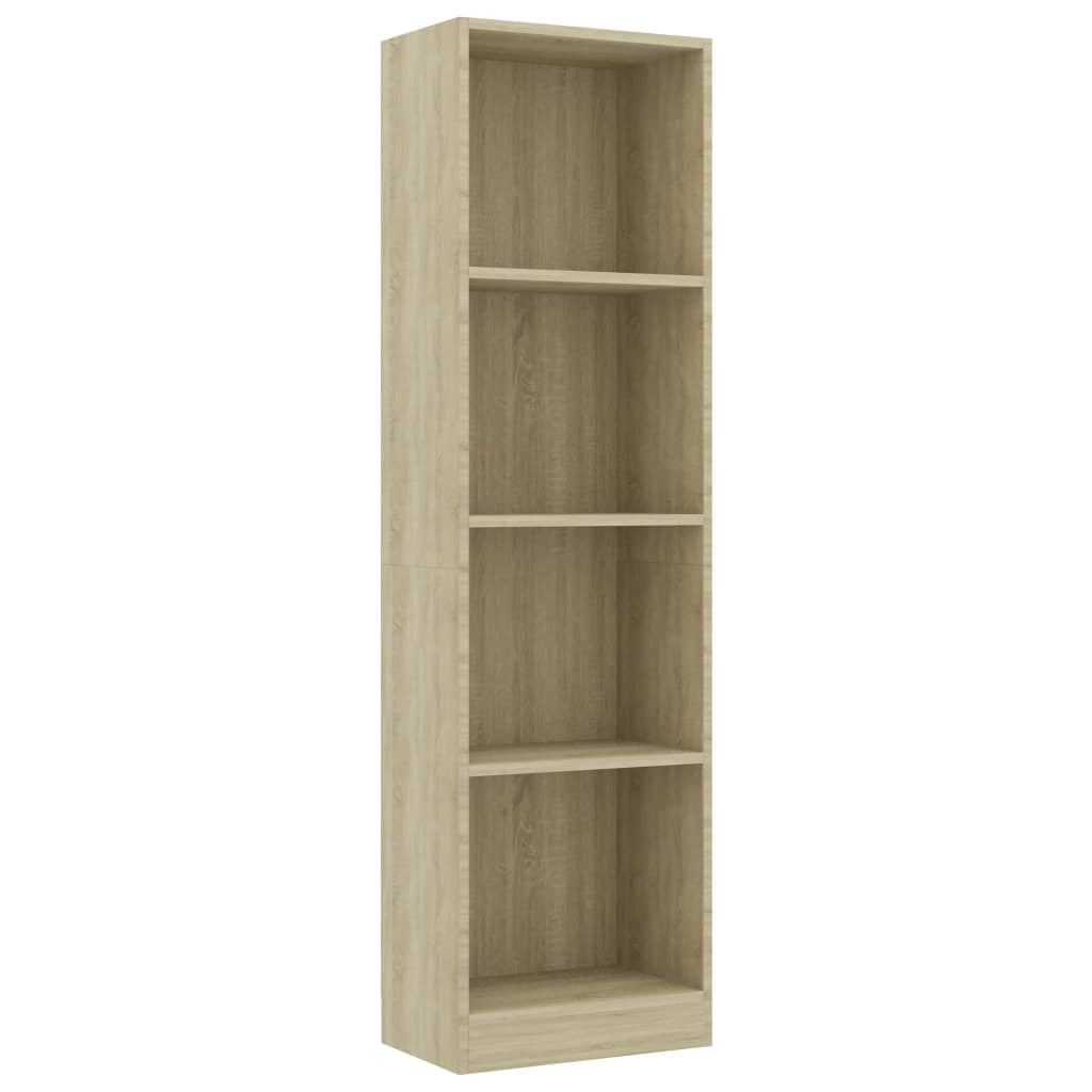 Kepooman 4-layer Modern Floor Cabinet, Home Book Cabinet,Side Corner Storage Cabinet for Kitchen, Wood White Kepooman 4-layer Modern Floor Cabinet, Home Book Cabinet,Side Corner Storage Cabinet for Kitchen, Wood White