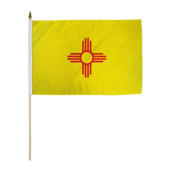 New Mexico 12x18in Stick Flag