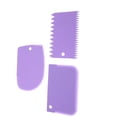 thumbnail image 3 of Naiovety 3 unids/set de herramientas de decoración de pasteles, espátulas para masa, accesorios ornamentales de panadería, accesorios para rebanar Herramientas y accesorios para hornear Violeta Naiovety JJ14756-03B, 3 of 5