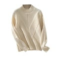 thumbnail image 2 of PEONAVET Chandail Col Roulé Femme Chandail d'Hiver Ample Demi-Col Roulé Manches Longues, 2 of 4