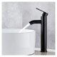 thumbnail image 1 of Grifo de baño moderno con una sola manija para montaje en cubierta, acabado negro mate para un estilo elegante y retro, la construcción de acero inoxidable garantiza durabilidad y resistencia a, 1 of 4