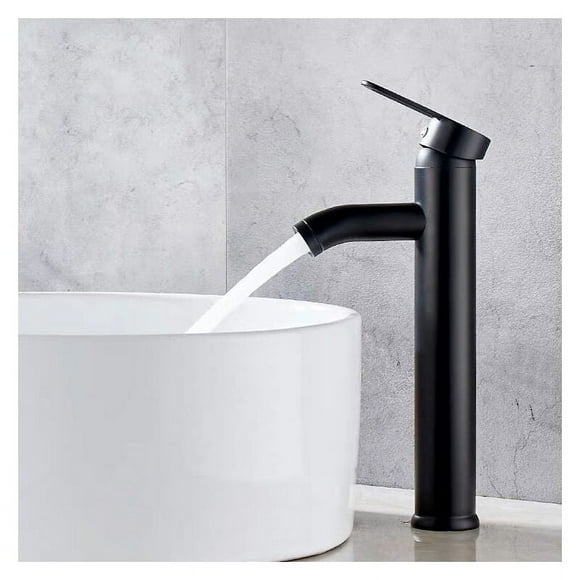 Innovative Bathroom Faucet, Easy Installation Fingerprint Free Tall Vessel Sink Faucet Ceramic Cartridge for Hassle-Free Luxury (1PCS)