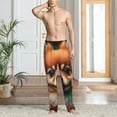 thumbnail image 2 of Honiee Colorful Leaf Chihuahua for men - a sleek fusion of Straight Pajama Pants, versatile Lounge Pants, and cozy Sleepwear, all rolled into one-Large, 2 of 6